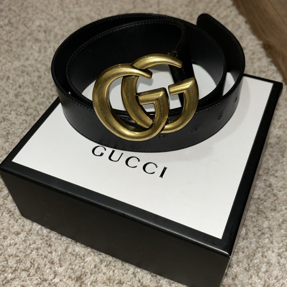 Black GG Marmont Belt - Picture 5 of 6